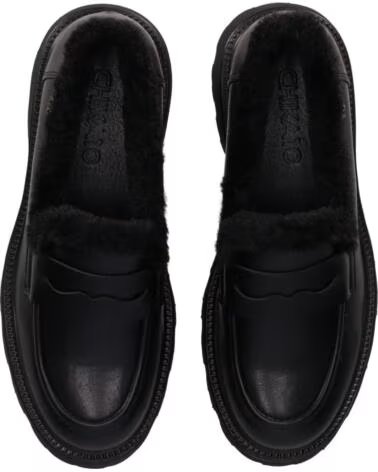 CHIKA10 PELOTERA 01 ZAPATOS DE MUJER PIEL SINTÉTICA TACÓN BAJO NEGRO-BLACK