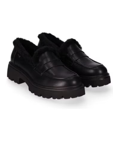 CHIKA10 PELOTERA 01 ZAPATOS DE MUJER PIEL SINTÉTICA TACÓN BAJO NEGRO-BLACK