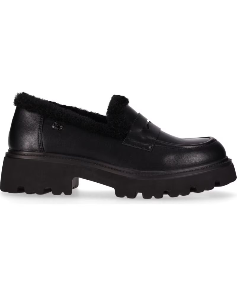 CHIKA10 PELOTERA 01 ZAPATOS DE MUJER PIEL SINTÉTICA TACÓN BAJO NEGRO-BLACK