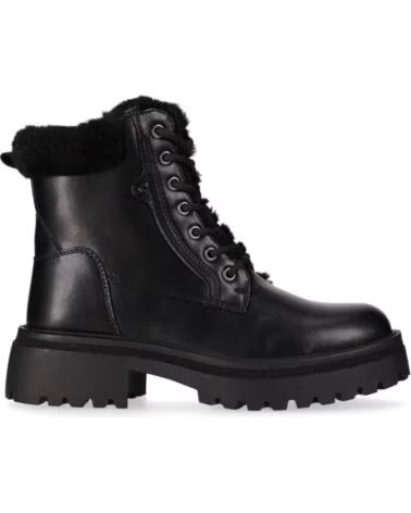 CHIKA10 TRUMPET 01 BOTAS FEMININAS DE PELE SINTÉTICA COM SALTO BAIXO PRETO NEGRO-BLACK