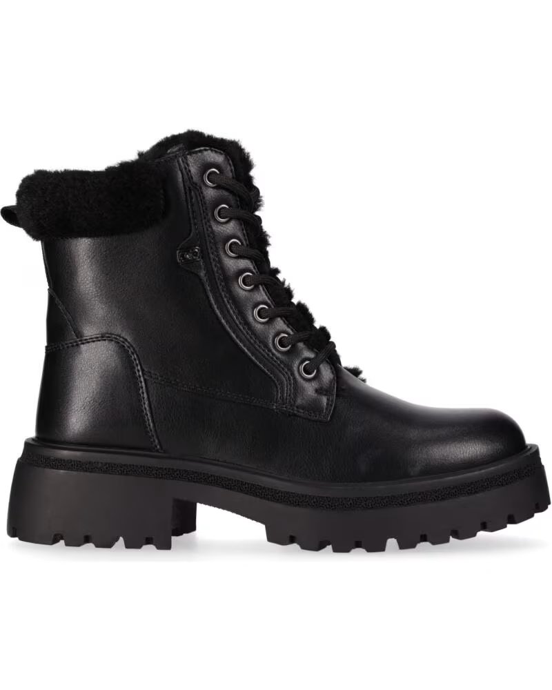 CHIKA10 TRUMPET 01 BOTAS FEMININAS DE PELE SINTÉTICA COM SALTO BAIXO PRETO NEGRO-BLACK