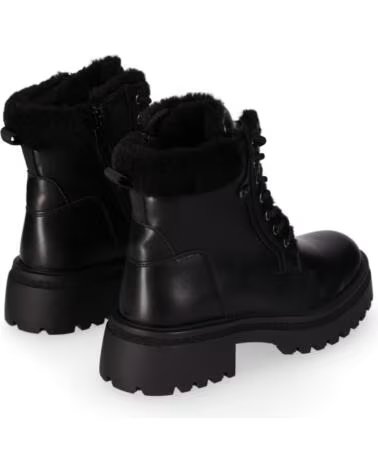 CHIKA10 TRUMPET 01 BOTAS FEMININAS DE PELE SINTÉTICA COM SALTO BAIXO PRETO NEGRO-BLACK