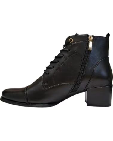 REGARDE LE CIEL DELICESHORT HAIR FUR JOLENE SCHWARZE LEDERSTIEFELETTEN NEGRO