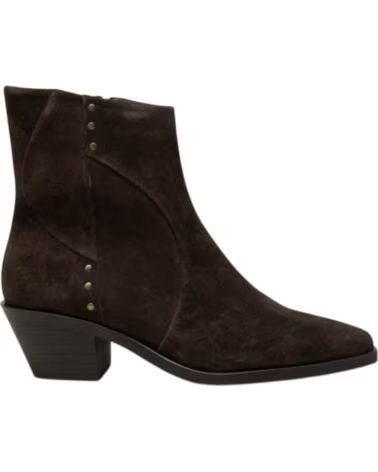 REGARDE LE CIEL HELLY-01 BOTAS DE PELE CASTANHO MARRóN