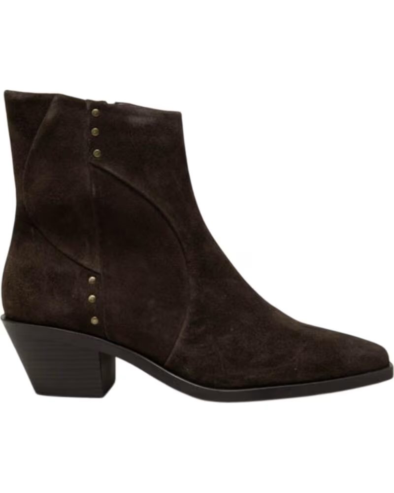 REGARDE LE CIEL HELLY-01 BOTAS DE PELE CASTANHO MARRóN