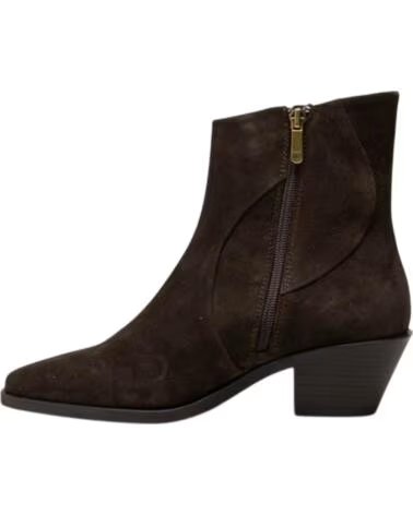 REGARDE LE CIEL HELLY-01 BOTAS DE PELE CASTANHO MARRóN
