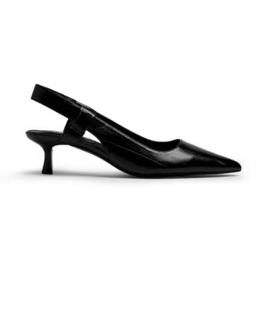 ZAPATOS DE TACÓN CON TIRAS DESTALONADOS MTNG 55764 NEGRO