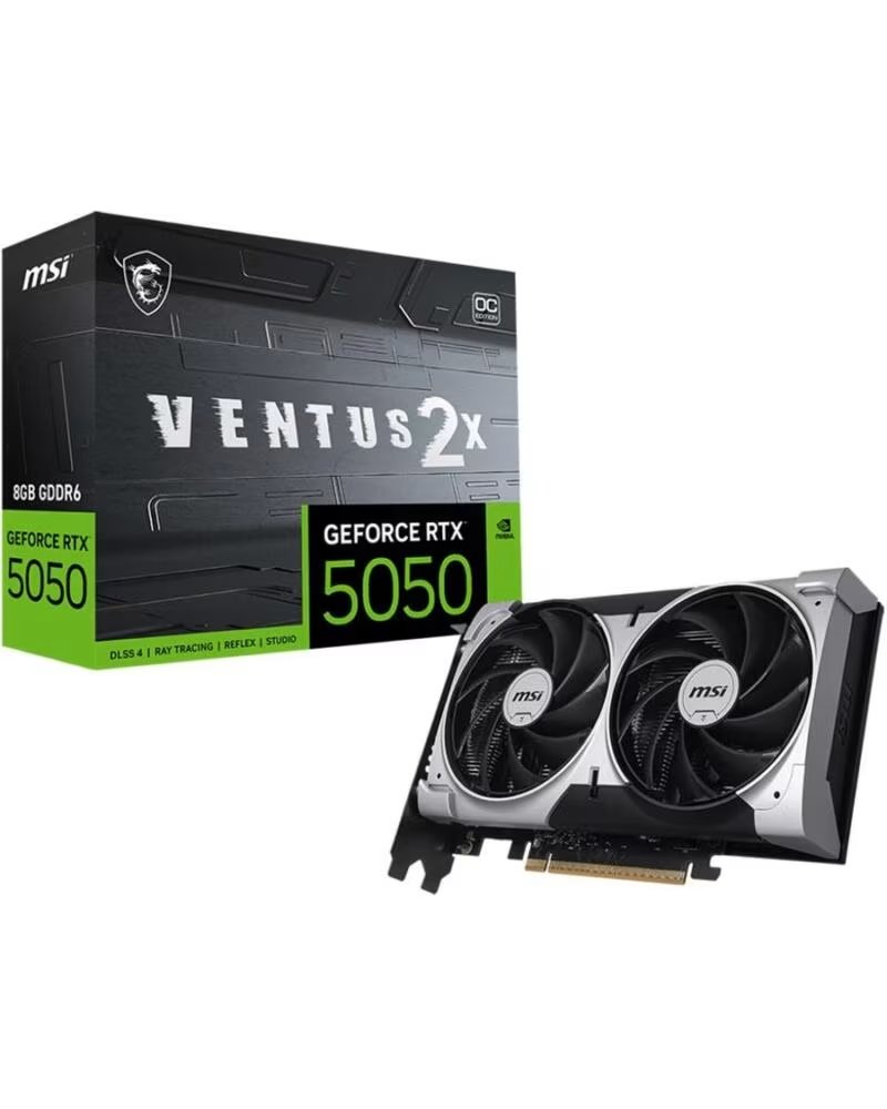 MSI Tarjeta grafica rtx 5050 ventus 2x oc 8gb gddr6