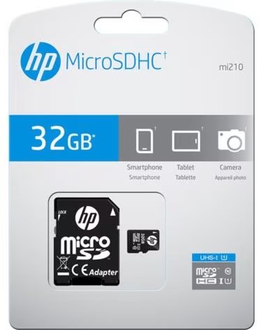 HP Tarjeta memoria micro secure digital sd 32gb class 10 u1