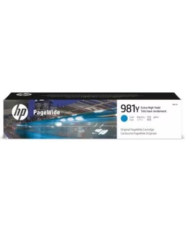 HP Cartucho tinta pagewide 981y cian