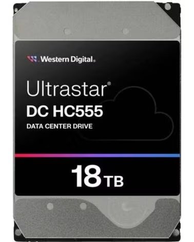WESTERN DIGITAL WD ULTRASTAR DC HC555 18TB 3,5 ZOLL SAS 7200RPM 512MB INTERNE FESTPLATTE HDD