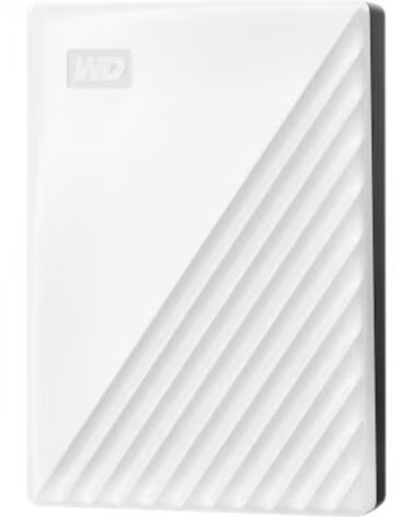WESTERN DIGITAL EXTERNE HDD FESTPLATTE MY PASSPORT 5 TB 2,5 ZOLL USB 3,2 WEISS