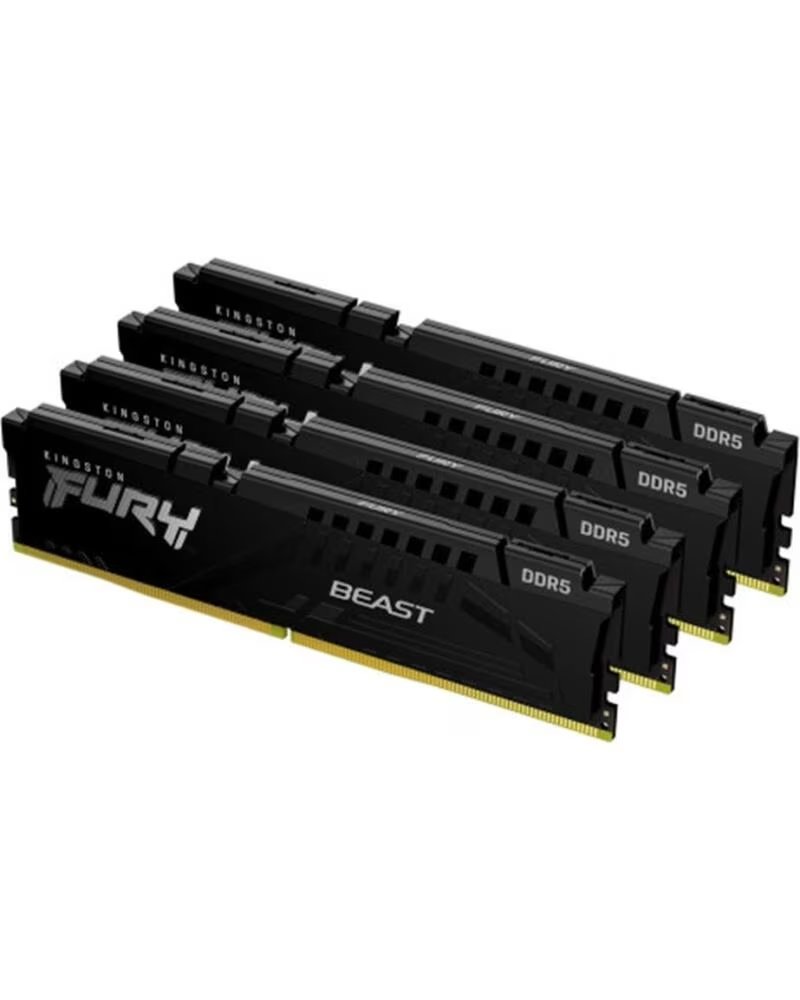KINGSTON MEMORIA RAM DDR5 128GB 4X32GB 5600MT/S PC5-44800 FURY BEAST CL40