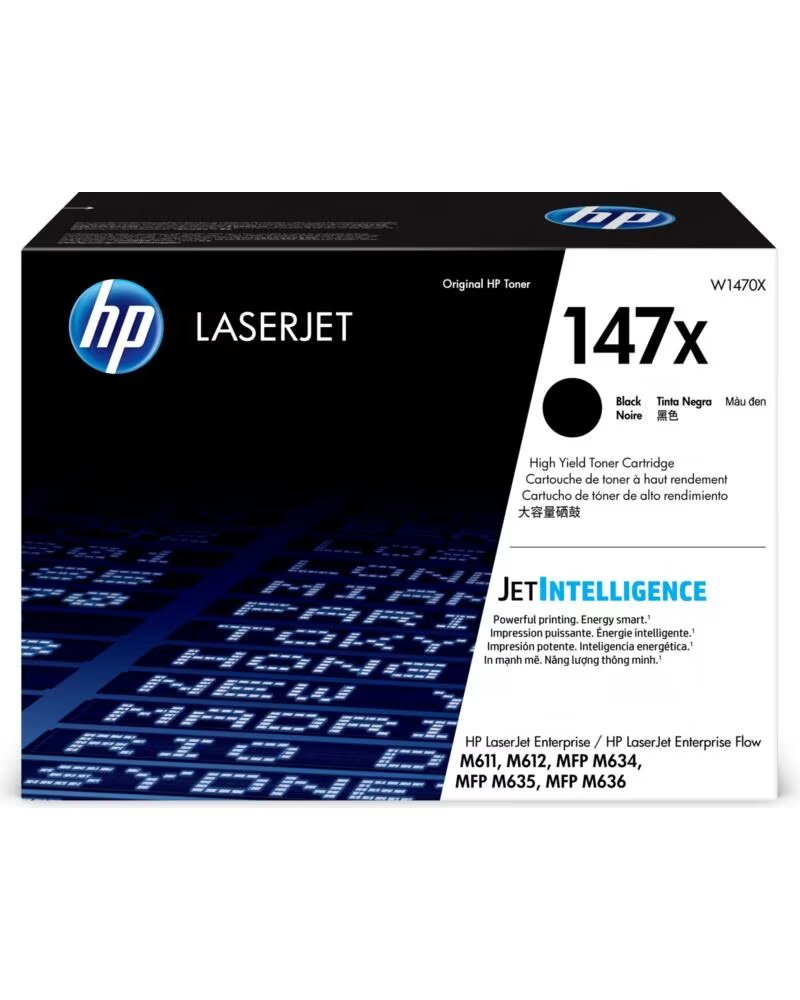 TONER HP 147X W1470X ALTA CAPACITÀ NERO M611 M612