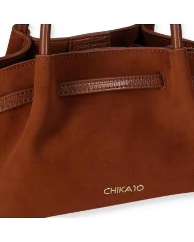 CHIKA10 BOLSO GUAPA 03 CUERO TAN CUERO-TAN