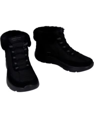 SKECHERS FLACHE STIEFELETTEN ON-THE-GO ENCORE COZY FIT ME SCHWARZ NEGRO