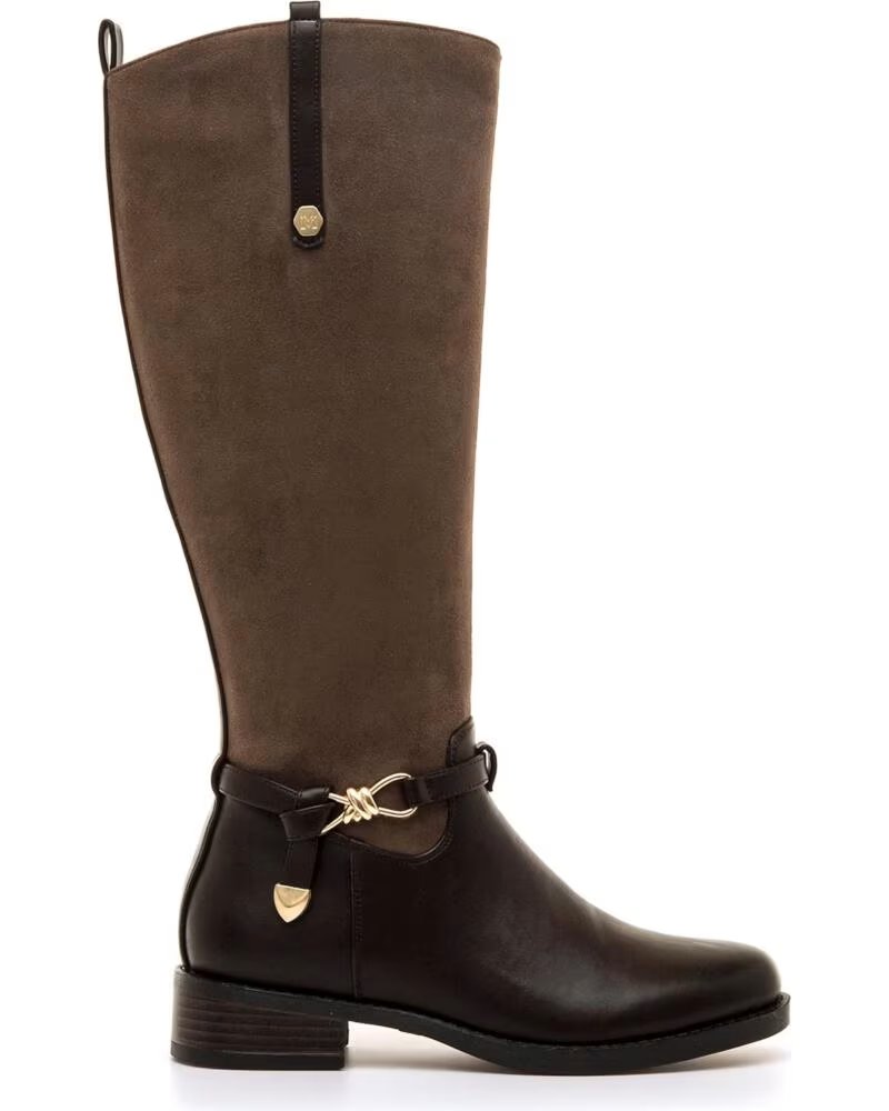 MARIA MARE 63790 STIEFEL HOCH IN BRAUN MIT ELEGANTEN DETAILS MARRóN