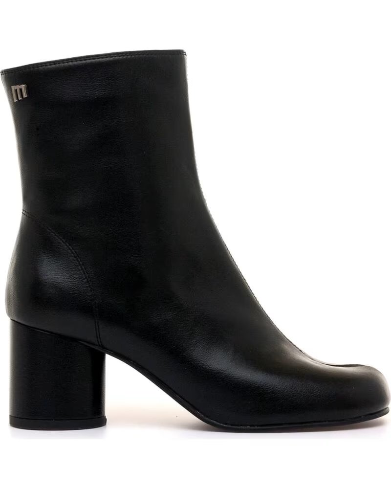 MTNG 50963 BOTINES DE TACÓN MEDIO PARA MUJER NEGRO