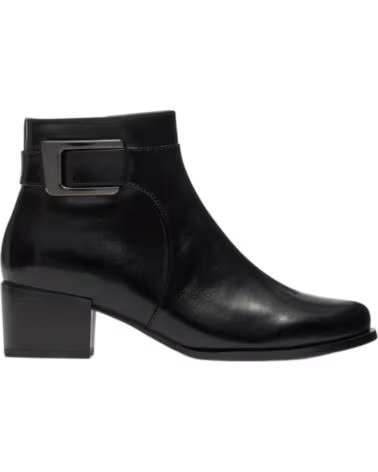 LEDER STIEFELETTEN REGARDE LE CIEL DELICE SHORT HAIR FUR JOLENE-27 SCHWARZ NEGRO