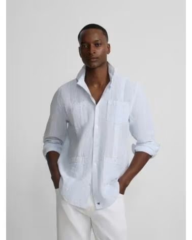 SILBON CHEMISE HOMME S261040502414 CÉLESTE AZUL