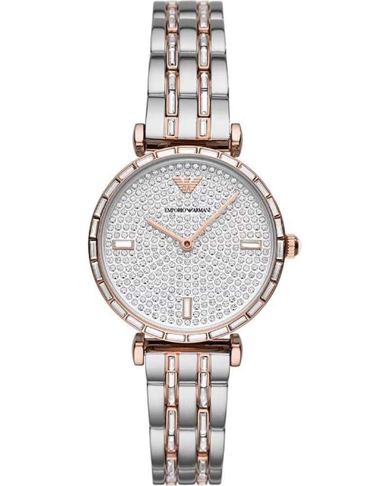 EMPORIO ARMANI UHR AR11293 EDELSTAHL SILBER UND ROSÉGOLD PLATEADO
