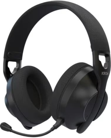 KROM CUFFIE GAMING WIRELESS CON MICROFONO PHASE BLUETOOTH JACK 35 USB 20 NERE