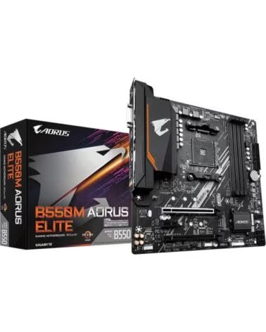 GIGABYTE Placa base b550m aorus elite am4 m - atx - 4x ddr4 - 4x sata 6gb - s - 4x usb 3 2 - 4x usb 2 0 gab55mael