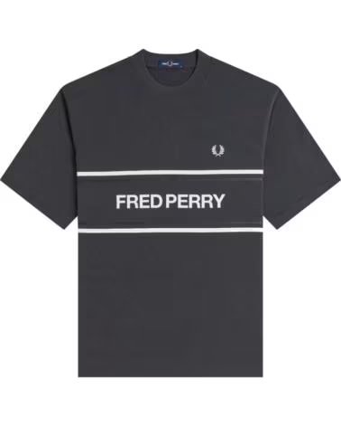 T-SHIRT IMPRIMÉ FRED PERRY ANCHOR GREY