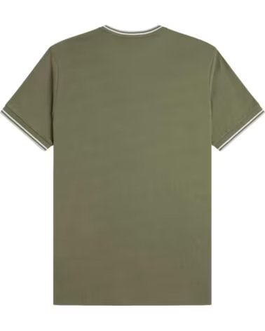 T-SHIRT FRED PERRY TWIN TIPPED LAUREL WREATH GREEN