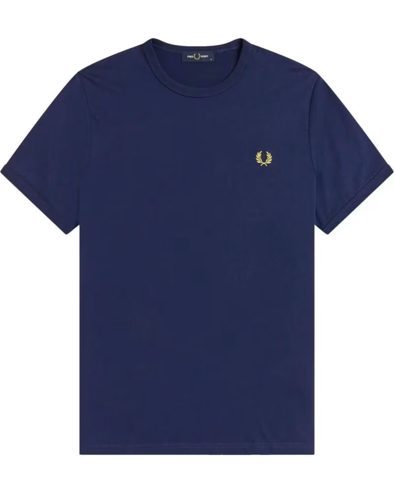 T-SHIRT FRED PERRY RINGER FRENCH NAVY