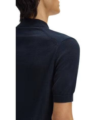 POLO DE PUNTO DE ALGODÓN DE FIBRA LARGA FRED PERRY NAVY