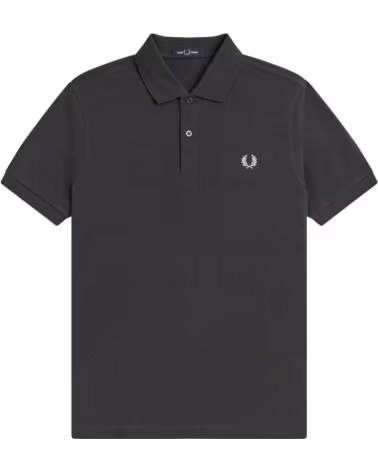 FRED PERRY POLO SLIM FIT LISO ANCHOR GREY - LIGHT ICE