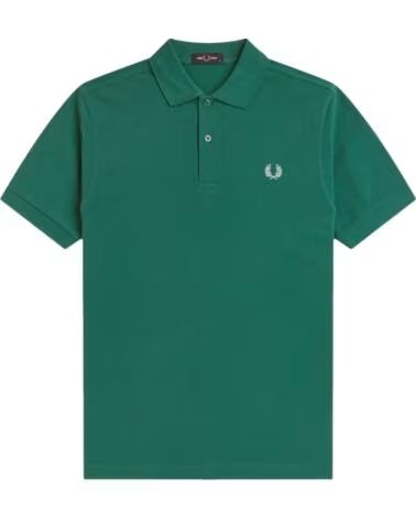 FRED PERRY POLO SLIM FIT TINTA UNITA SPORT GREEN LIGHT ICE