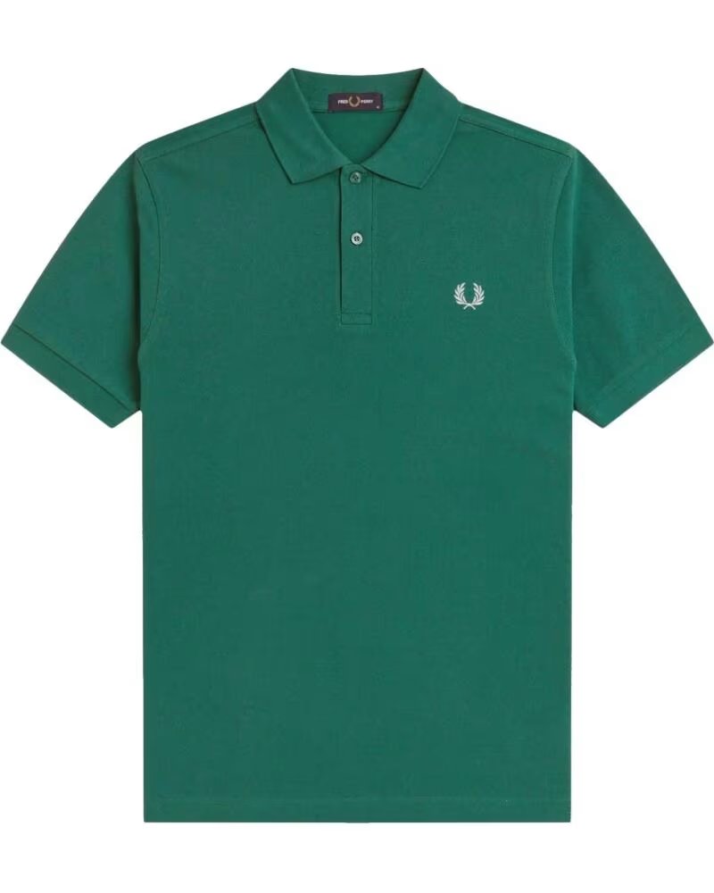 FRED PERRY POLO SLIM FIT LISO SPORT GREEN LIGHT ICE