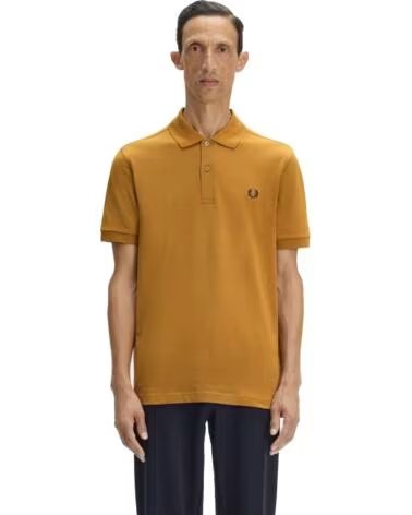 POLO SLIM FIT UNI FRED PERRY DARK CARAMEL BROWN