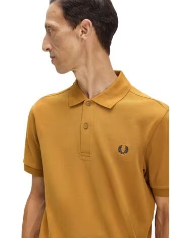 POLO SLIM FIT UNI FRED PERRY DARK CARAMEL BROWN