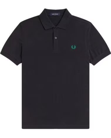 POLO SLIM FIT LISO FRED PERRY EN AZUL MARINO Y VERDE SPORT NAVY