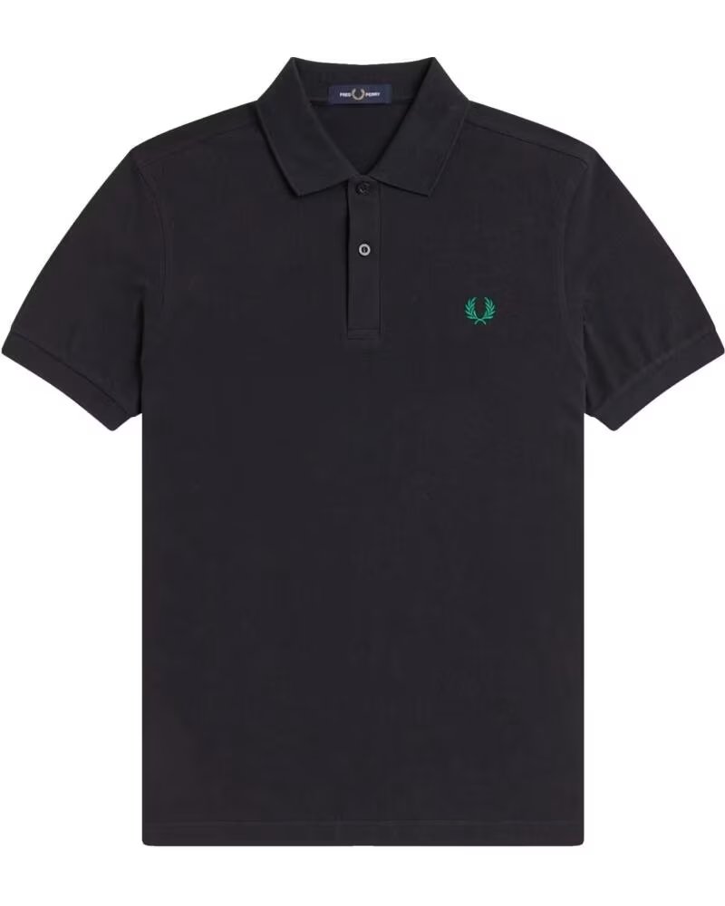 FRED PERRY SLIM FIT EINFARBIGES POLO NAVY UND SPORT GREEN