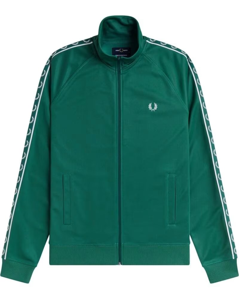 CHAQUETA DEPORTIVA FRED PERRY CONTRAST TAPE SPORT GREEN
