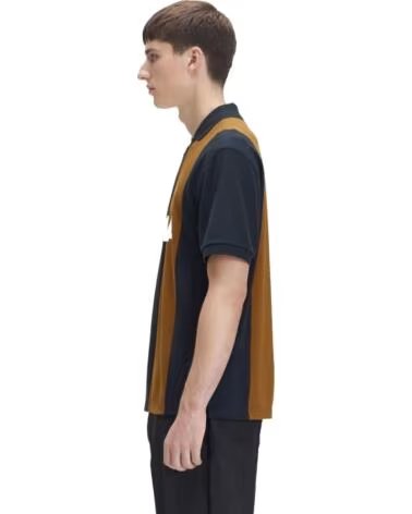 FRED PERRY MEYBA CUT AND SEW POLO NAVY