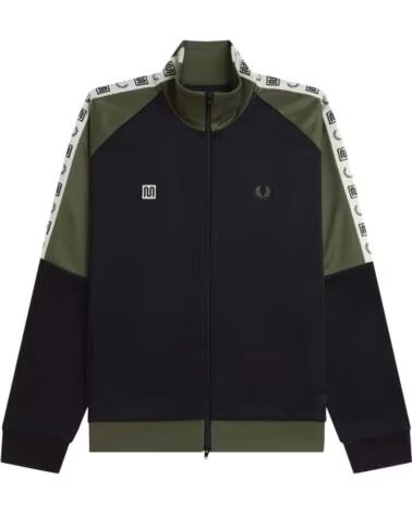 CHAQUETA DEPORTIVA FRED PERRY MEYBA TAPED TRACK JACKET BLACK