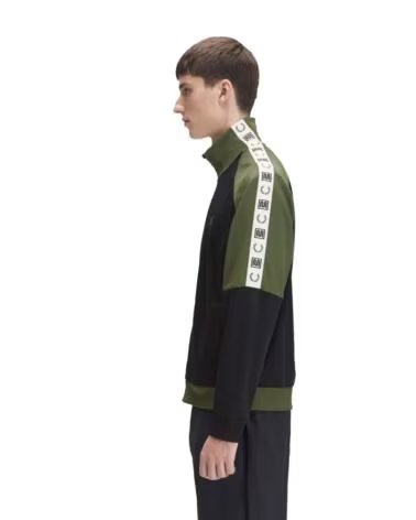 CHAQUETA DEPORTIVA FRED PERRY MEYBA TAPED TRACK JACKET BLACK
