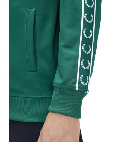 CHAQUETA DEPORTIVA FRED PERRY CONTRAST TAPE SPORT GREEN