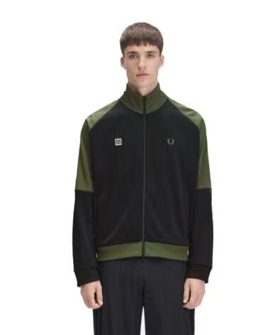 CHAQUETA DEPORTIVA FRED PERRY MEYBA TAPED TRACK JACKET BLACK