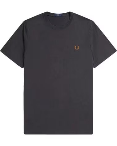 T-SHIRT FRED PERRY COL ROND GRIS GREY