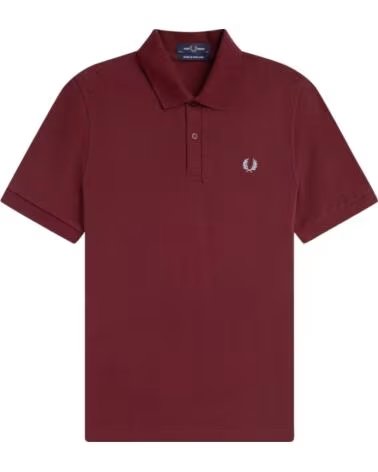 POLO FRED PERRY REISSUES ORIGINAL PLAIN MAROON - ICE BURGUNDY