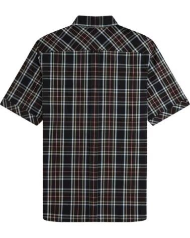 FRED PERRY CLASSIC TARTAN SHORT SLEEVE SHIRT BLACK