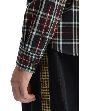 FRED PERRY CLASSIC TARTAN SHIRT BLACK