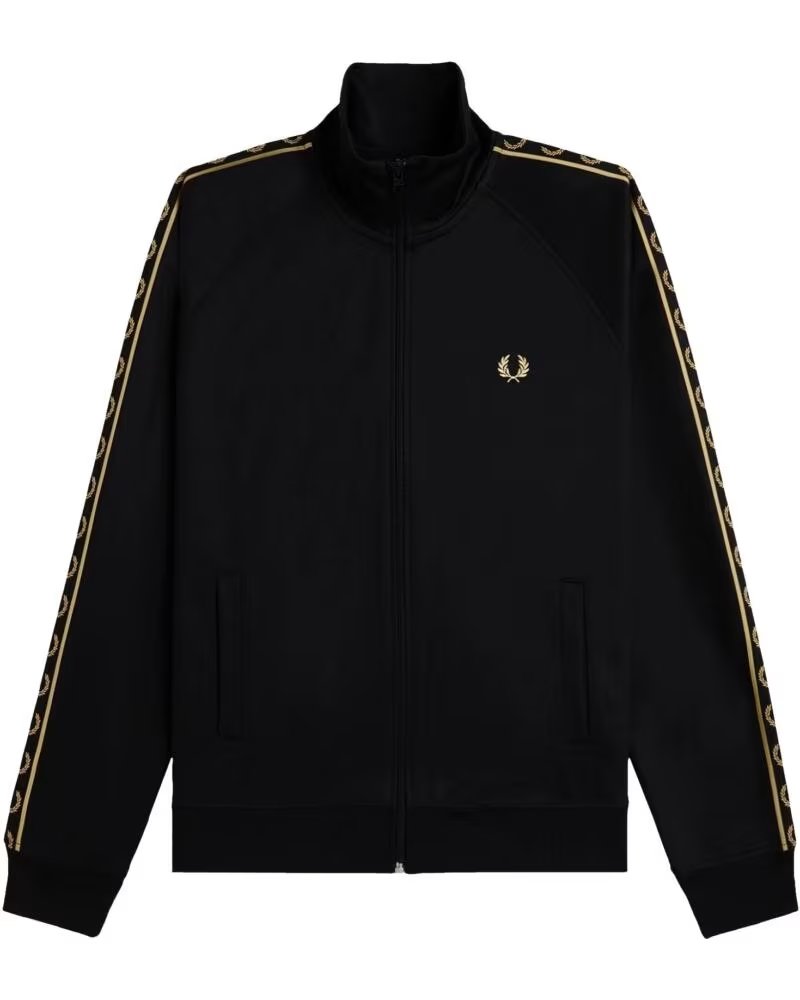 FRED PERRY VESTE DE SURVÊTEMENT CONTRAST TAPE NOIR BLACK