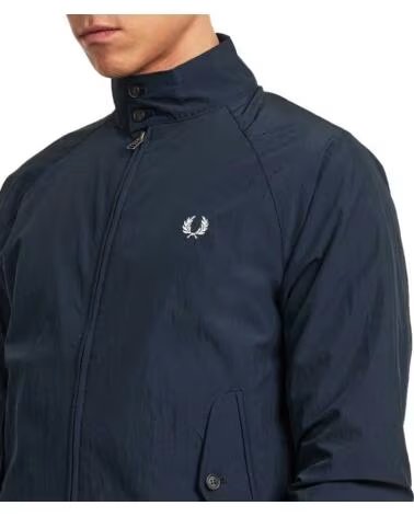 GIACCHE FRED PERRY CRINKLE HARRINGTON NAVY